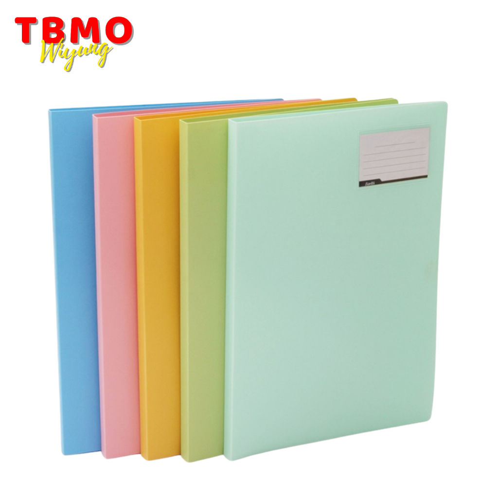 

TBMO Bantex Display Book Clear Holder Folio 3183 20 Pocket F4 Pastel Color
