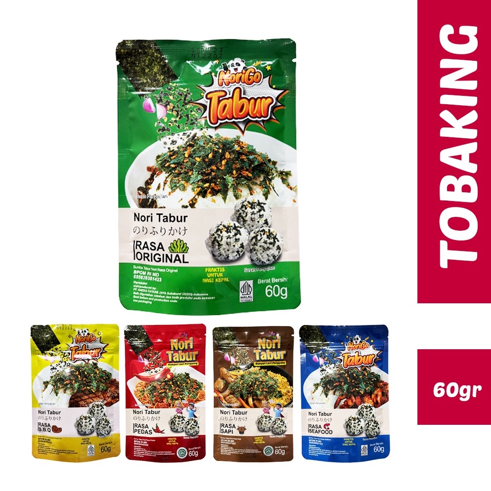 

B@ru Nori Tabur Rumput Laut Panggang 60gr Sapi Seafood Bbq Pedas HALAL Kualitas Terjamin