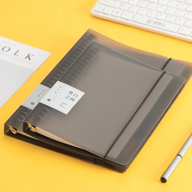 

Best.. Binder Note Black Cover Transparant A5 & B5 - 60 lembar DCY