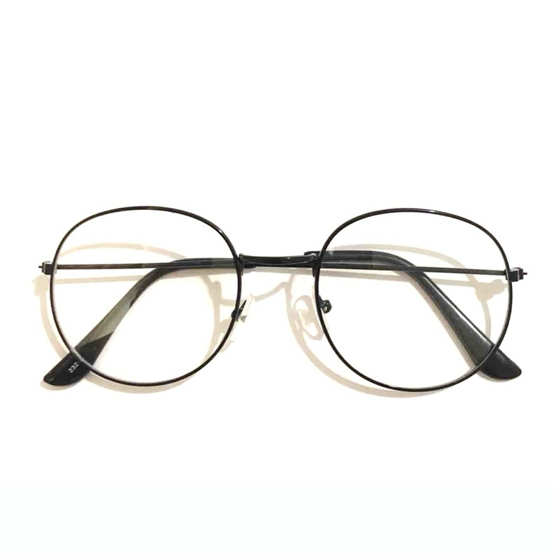 Kacamata Classy Round Retro Vintage Metal Frame Eyeglasses Round