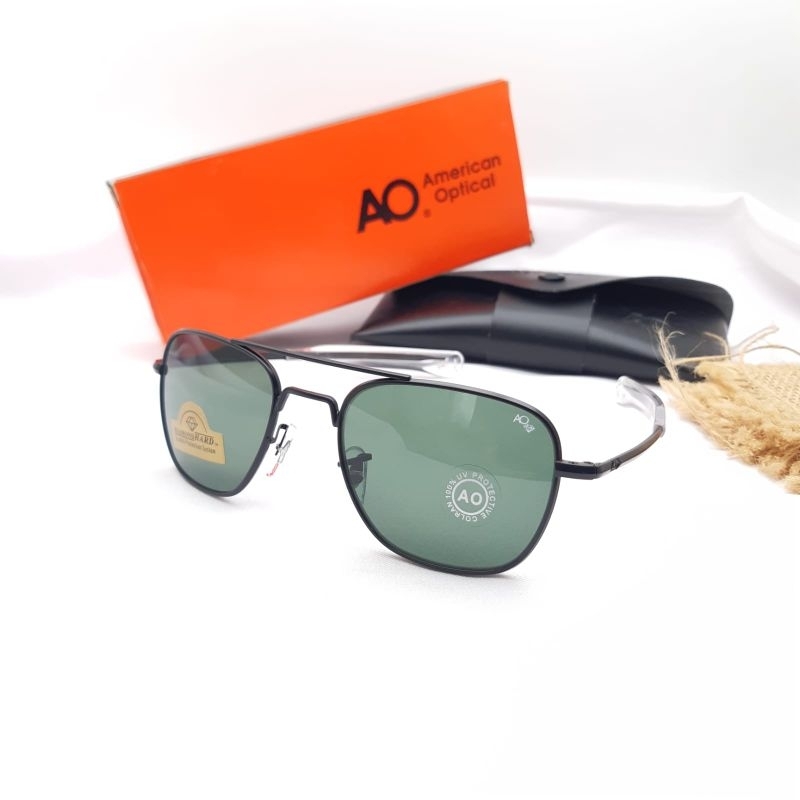 Kacamata Hitam Sunglasses American Optical Lensa Kaca