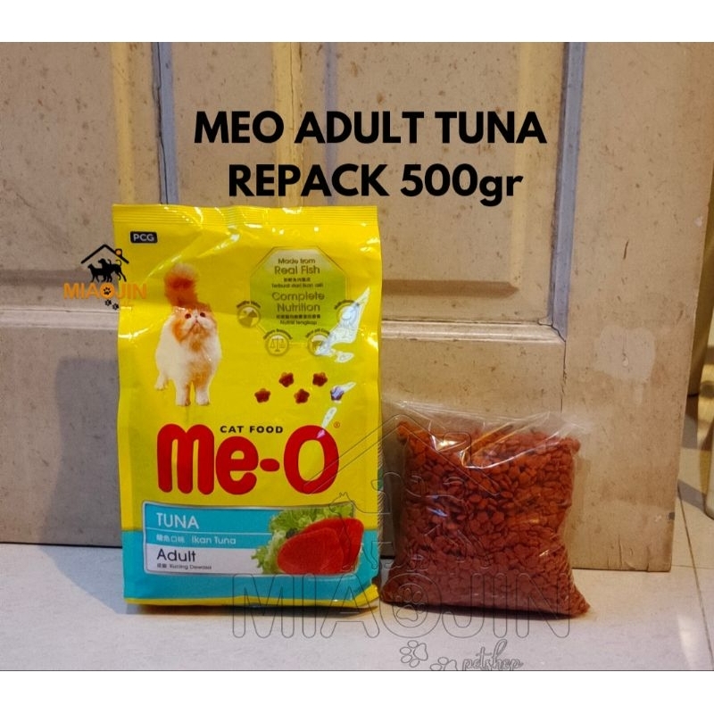 MEO Adult TUNA Repack 500gr - Cat Food Makanan Anak Kucing Dry Pakan Anabul Murah Kering Meo-O