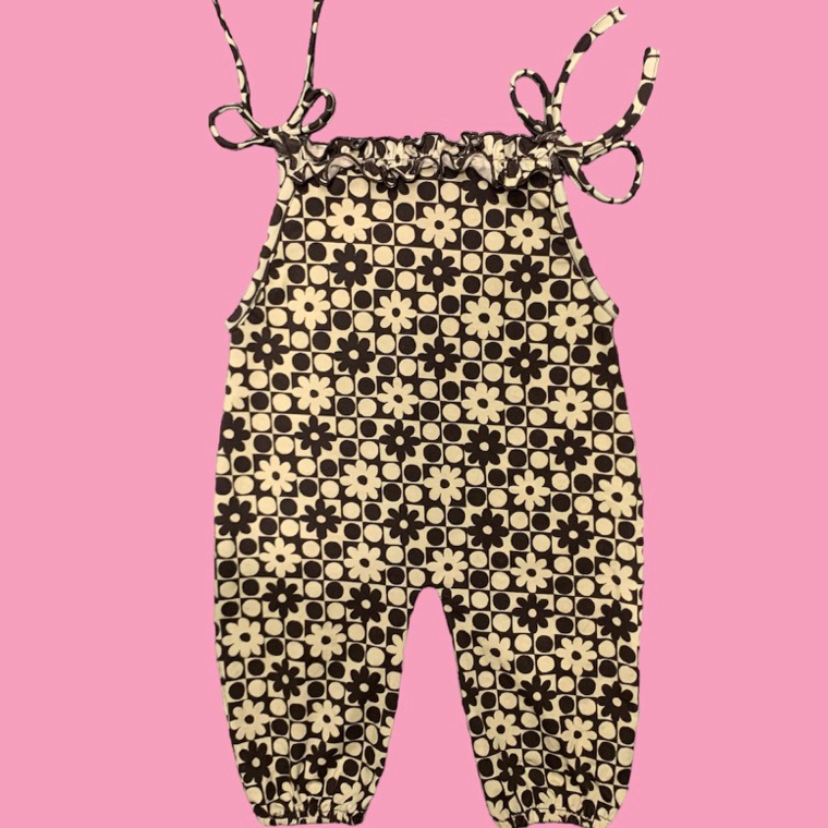 Terlaris.. jumpsuit anak/baju anak perempuan rempel dada tali ikat grosir dan ecer