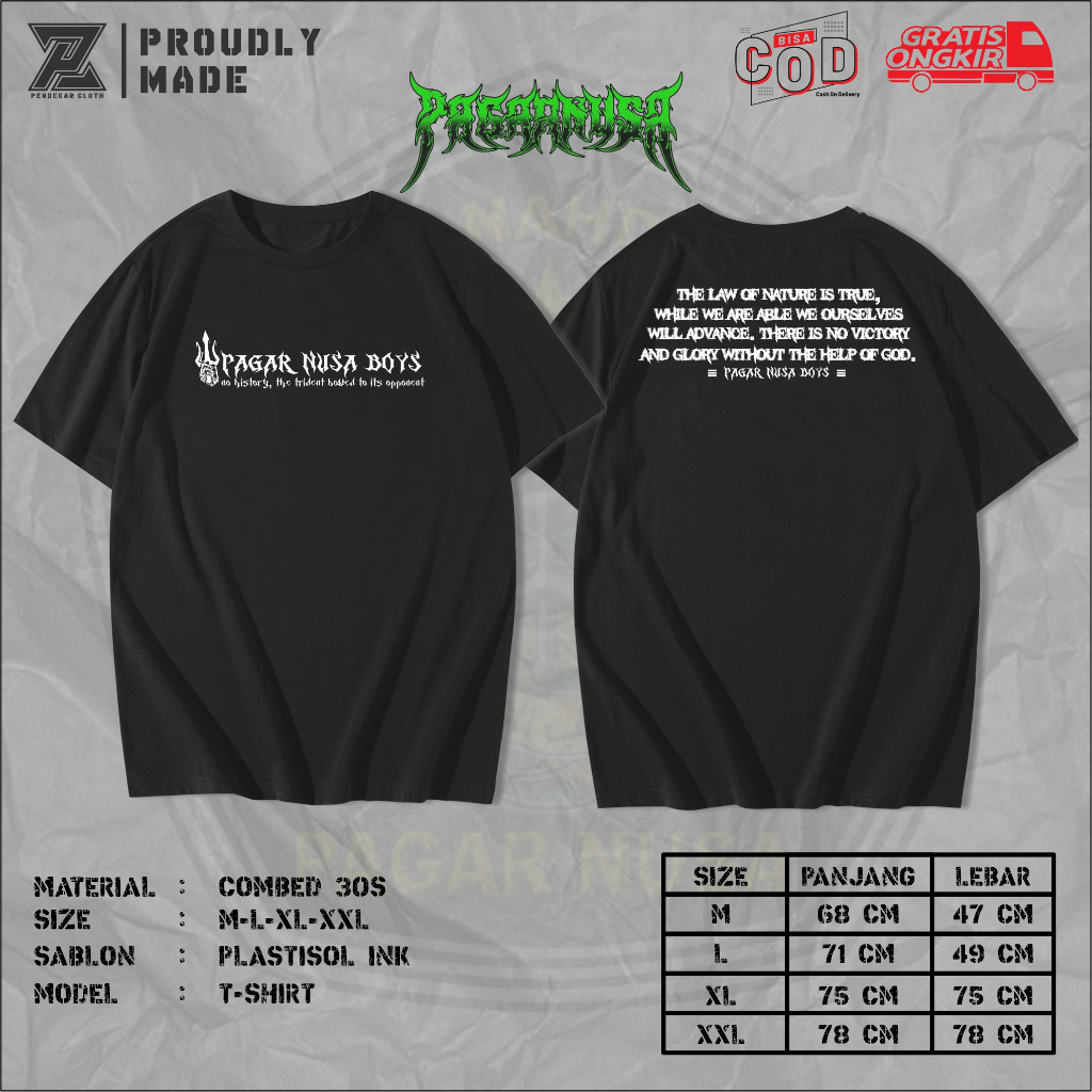 Kaos Pagar Nusa Boys Distro - Kaos Pagar Nusa Terlaris - Kaos Pagar Nusa Terbaru