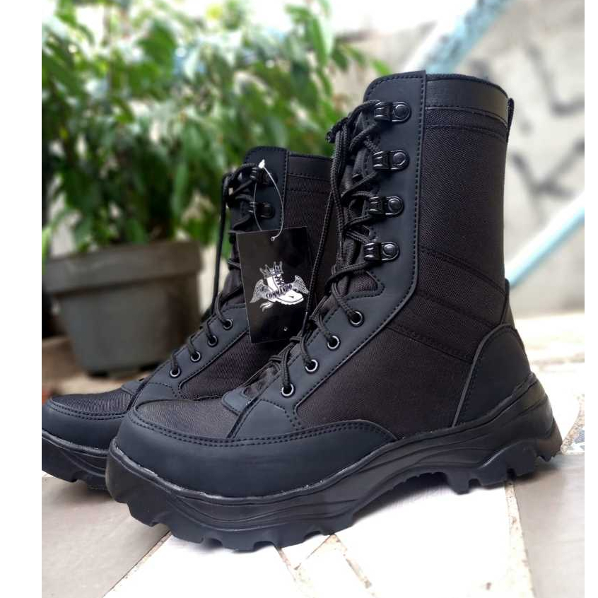 Sepatu pdl tni ad model weba jatah pembagian safety boots ujung besi terbaru original COMMANDO