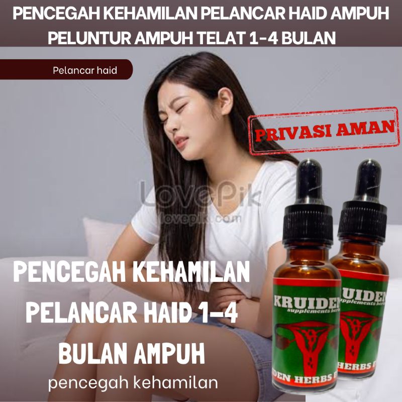 kruiden pelancar telat menstruasi dan p3ncegah kehamilan original ampuh
