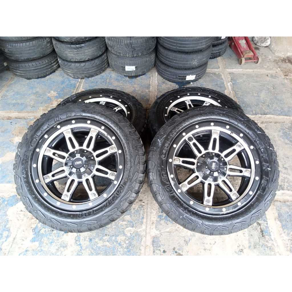 velg seken bekas mobil pajero ring 20x9 lubang 6x139 plus ban mt pajero fortuner hylux