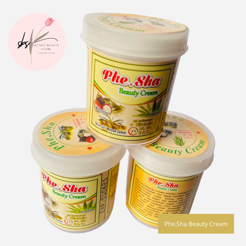 PheSha Beauty Cream Original 3 pcs BPOM Exp Date 2027