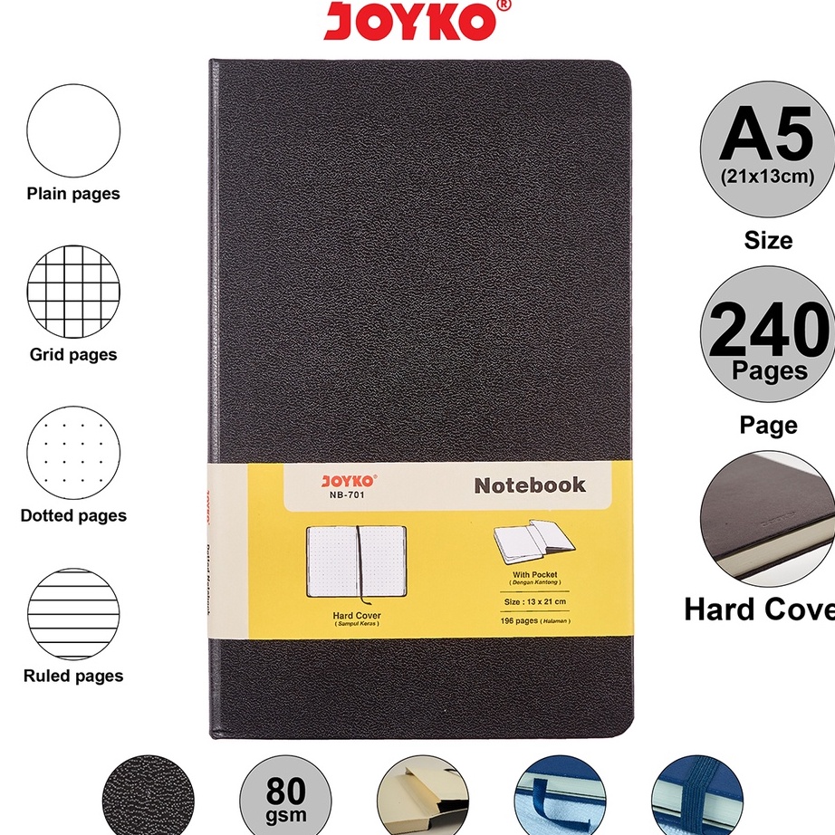 

Hanya untuk Anda yang Mengutamakan Kualitas! JOYKO NOTEBOOK DIARY A5 HARD COVER / BUKU CATATAN JURNAL A5 JOYKO AGENDA KECIL GARIS KOTAK POLOS TITIK NB-701 NB-702 NB-703 ㄽ