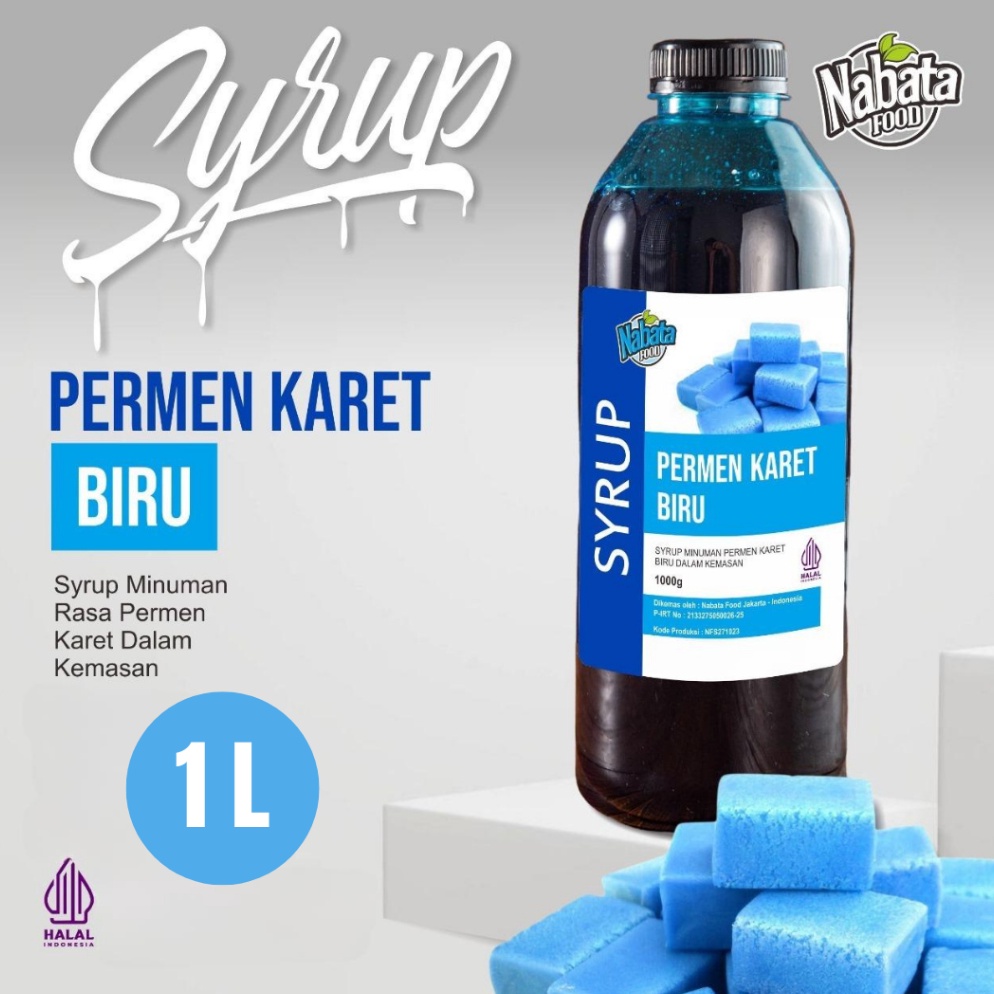 

!!T0Y Sirup Permen Karet Biru Syrup Bubblegum 6a0e7