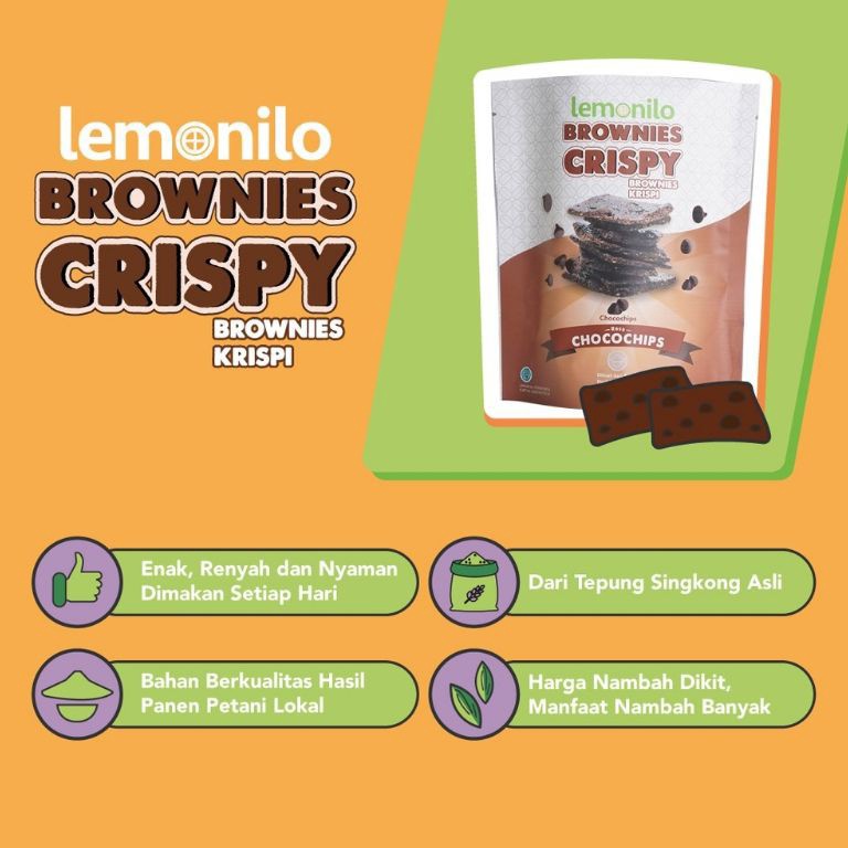 

Sup3r Sale LEMONILO BROWNIES CRISPY CHOCOLATE | CEMILAN DIET SEHAT - coklat Scrooling