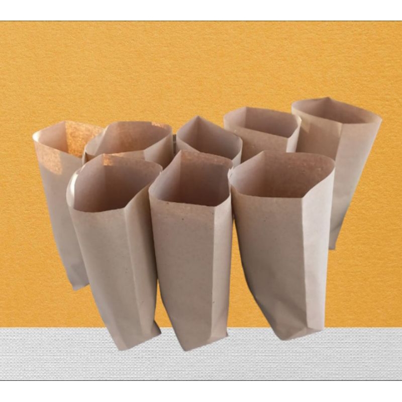 

(Isi 50) Paper Bag 17x6x23 Coklat Motif Polos / Kantong Kertas Motif Polos Terlaris