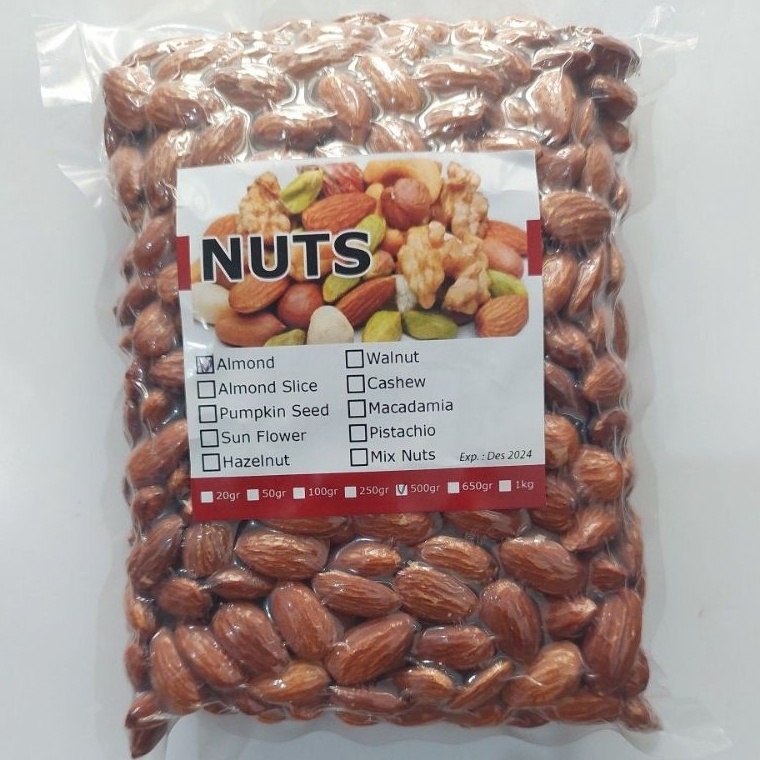 

[Produk GB40] roasted almond kacang almond panggang 500gr Kirim Langsung