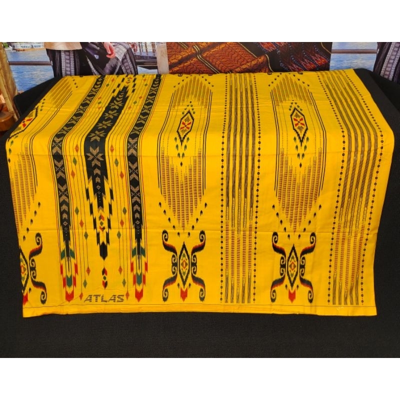 SARUNG PRI DEWASA KUNING ATLAS IDAMAN KEMBANG SWL KUNING CERAH