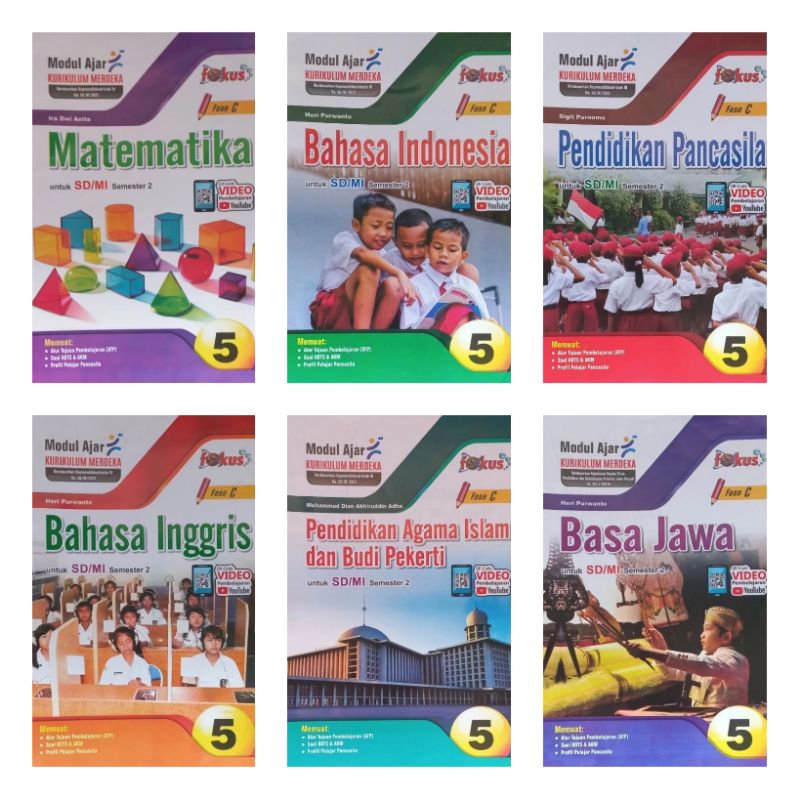 LKS Fokus SD Kelas 5 Bahasa Indonesia Bahasa Inggris Matematika IPAS Pend Pancasila Semester 2 Kurikulum Merdeka Kumer Terbaru 2024