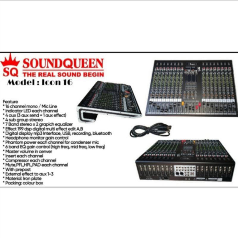 Mixer Soundqueen ICON 16 Icon 16 Channel Original