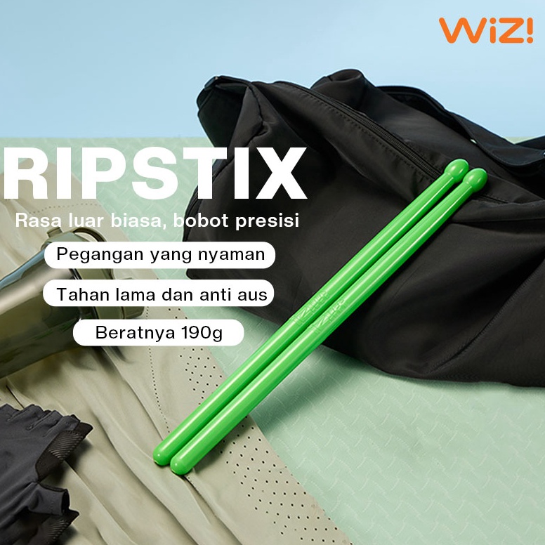 WiZi Ripstix Poundfit Original Ripstick Stick 190g Pound Fit Stick Workout Cardio Stick 1 Pasang Ola