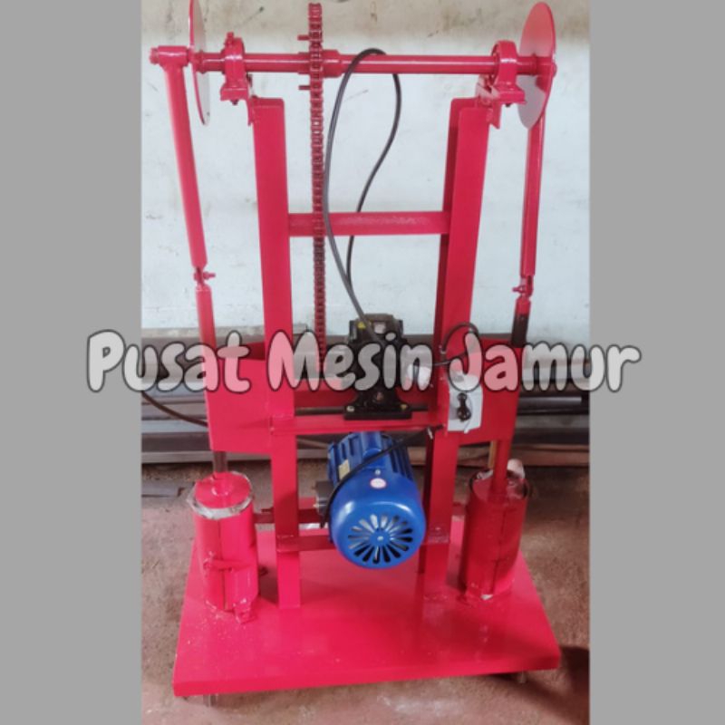 Mesin Press Baglog Jamur 2 Tabung