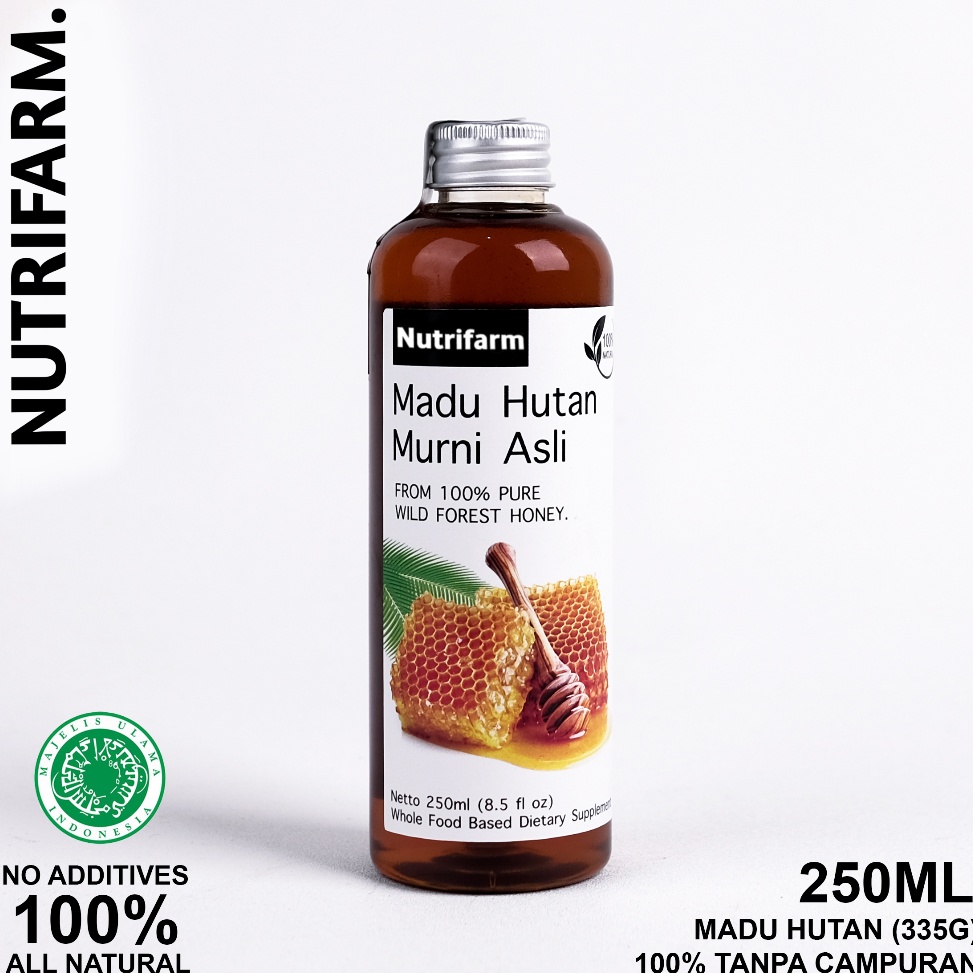 

57 MADU HUTAN 250ML (335G) ASLI ORIGINAL ALAMI TANPA CAMPURAN APAPUN / MADU HUTAN GHOLIBAN KALIMANTAN 46