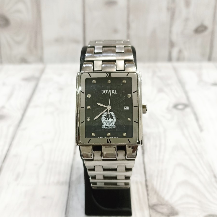 Jam Tangan Jovial Tank Saudi Military Quartz Persegi Kotak Original Branded Asli Murah Terbaru