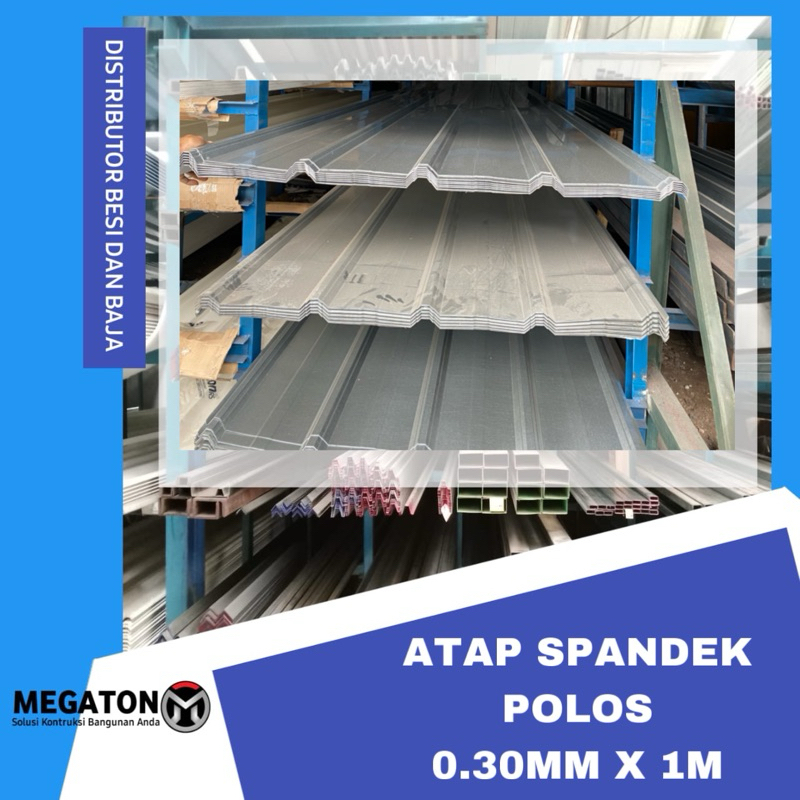 ATAP SPANDEK POLOS 0.30mm X 1m X 4m