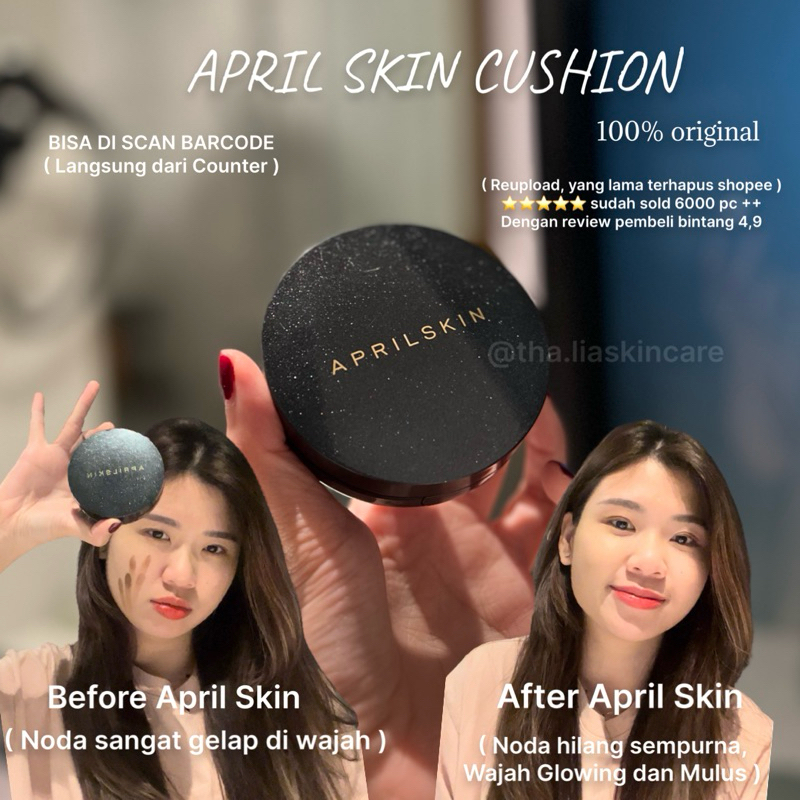 APRILSKIN CUSHION GALAXY EDITION ORIGINAL WITH BARCODE (Bisa di scan barcode)