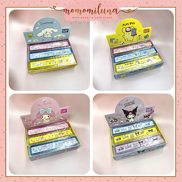 

Penggaris 15 cm lucu cute karakter pompurin hellokitty kuromi MK1529