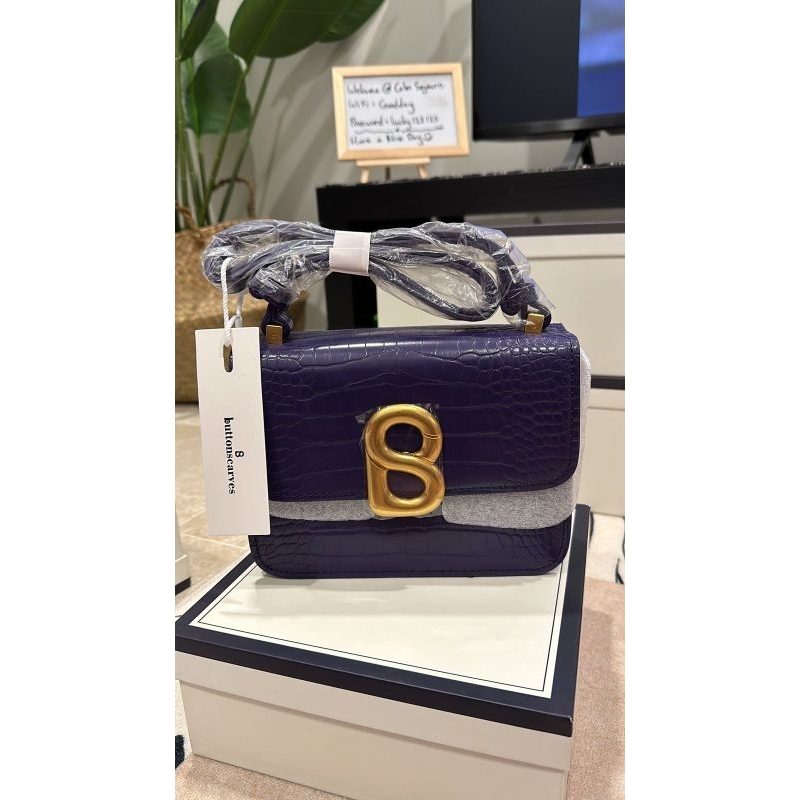 The audrey bag 2.0 small raisin tanpa box