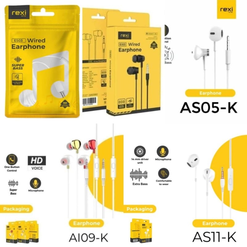 REXI EARPHONE AS05-KX