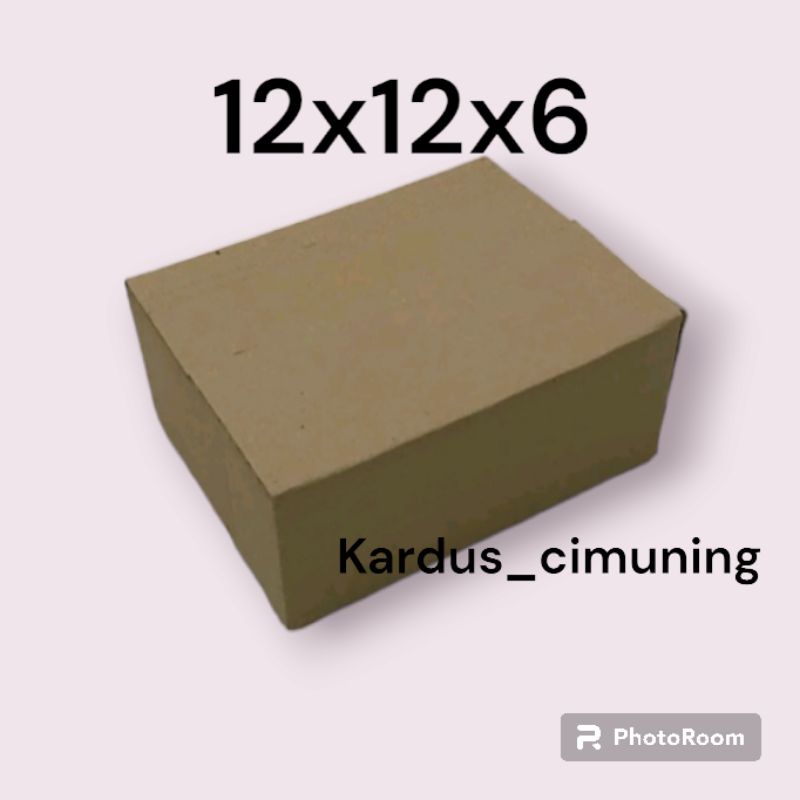 

kardus box packing 12x12x6