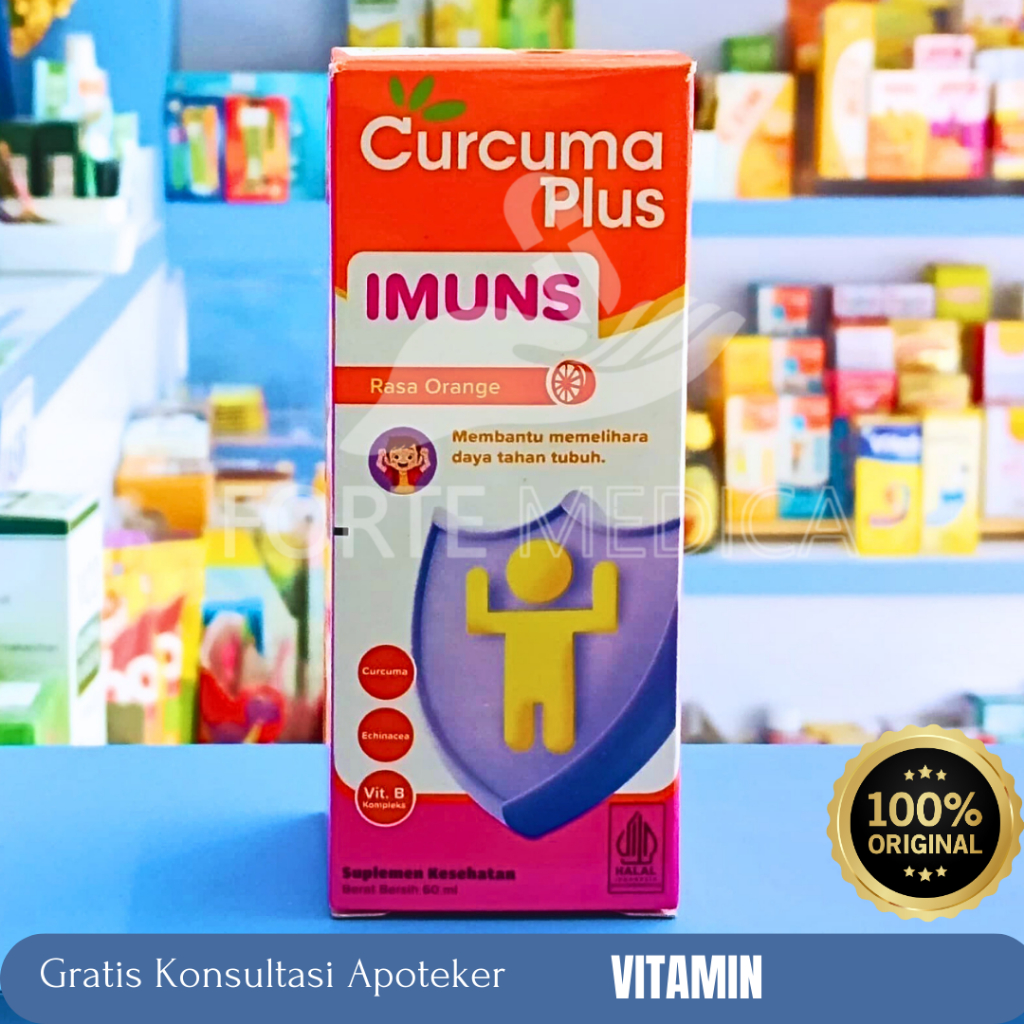 Curcuma Plus Imuns Sirup (60mL) - Vitamin Anak