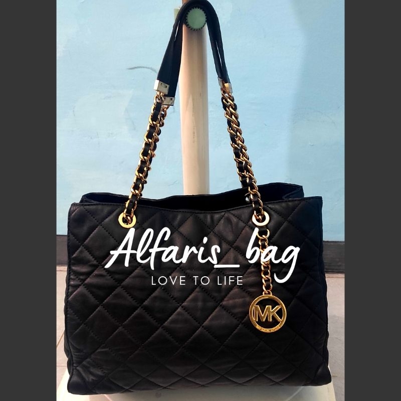 Tas Mk Quilted black leather second