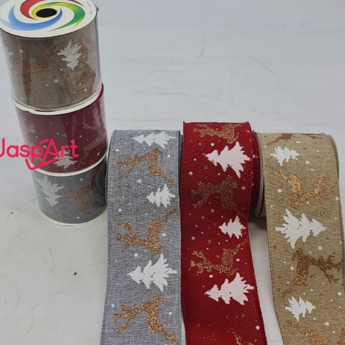 

PITA GLITTER NATAL PINGGIR KAWAT PITA PARCEL PITA CHRISTMAS PITA HIASAN CANTIK LEBAR BESAR 6,3 CM orr