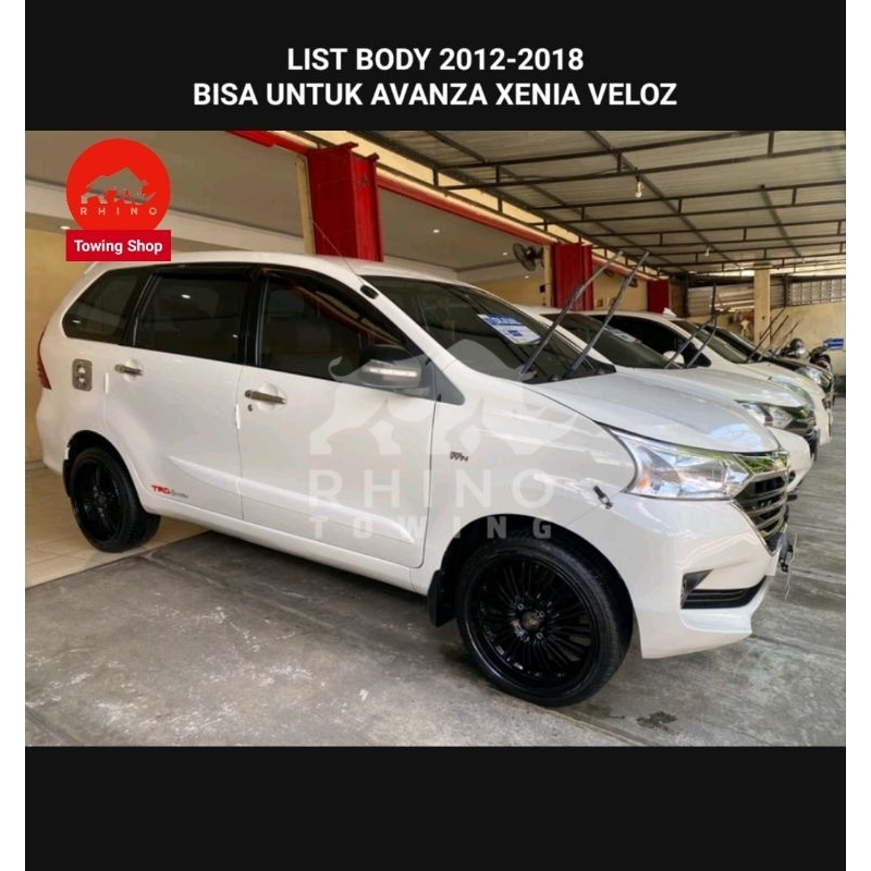 lis pintu mobil Avanza Xenia 2012 2015 2018 putih