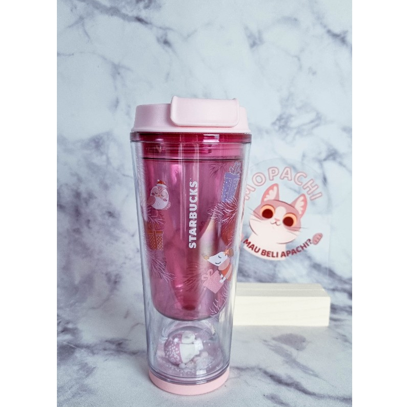 Starbucks Tumbler 12Oz Pink Hedgehog Water Ball 11111891