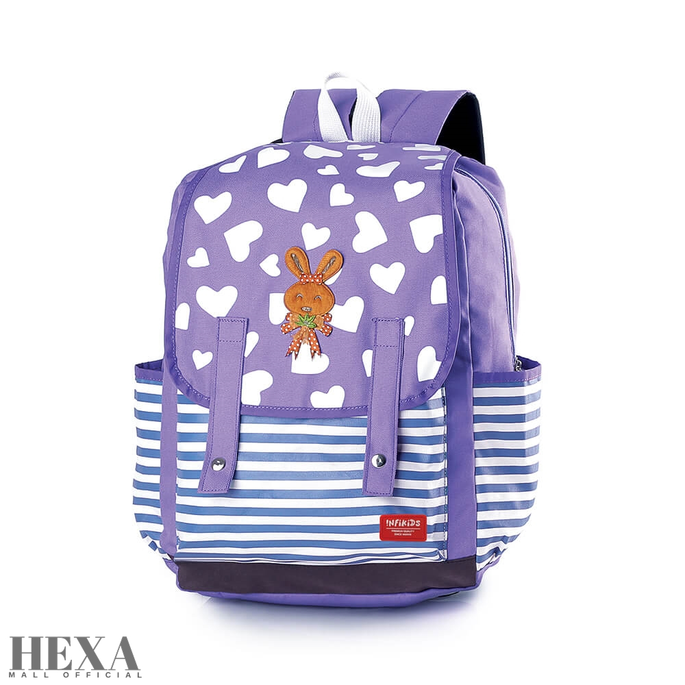 Tas Ransel Sekolah Anak Perempuan Cewek Original warna Ungu PAUD TK SD