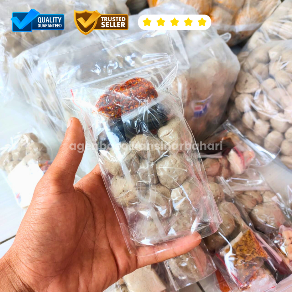 

BAKSO / BASO IKAN SINAR BAHARI BANDUNG Kemasan Mini Isi 10 Bakso Ikan Kecil