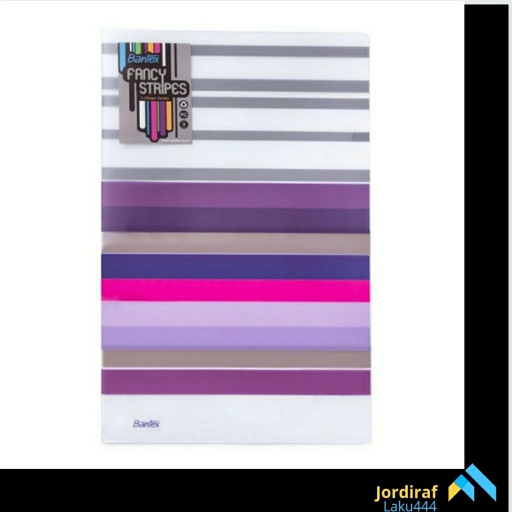 

Map L Fancy Stripes Bantex F4 - PP Folder Folio 2247 - Lilac