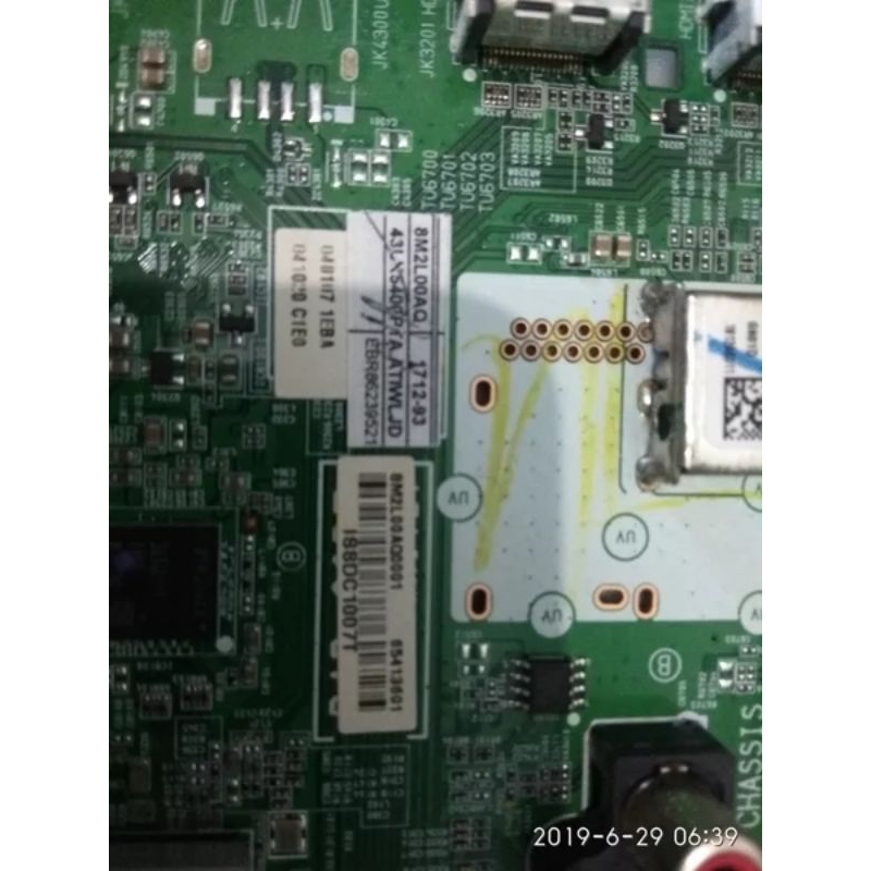 Mainboard LED smart TV LG 43LK5400PTA