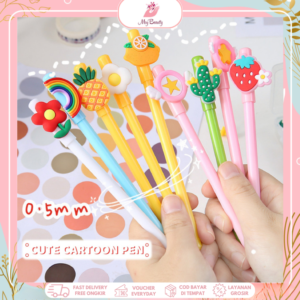 

MSY Pulpen Ballpoint Pena Motif Buah Buahan Mini Kreatif Unik Lucu Bagus