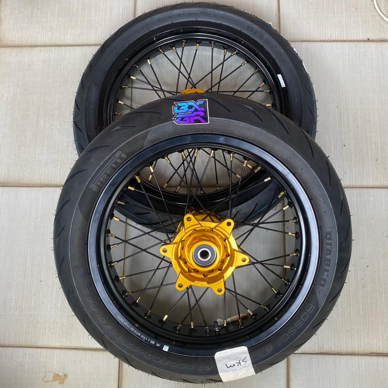 BANSET CRF SUPERMOTO VELG TK RACING RING 17