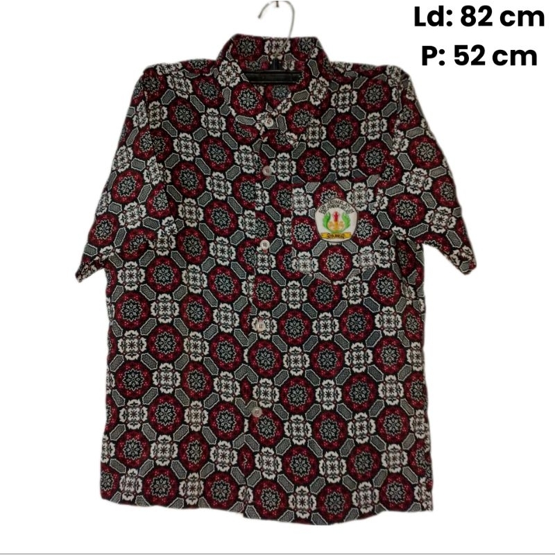 BATIK SD MOTIF BUNGA MATAHARI | BATIK SEKOLAH PRELOVED