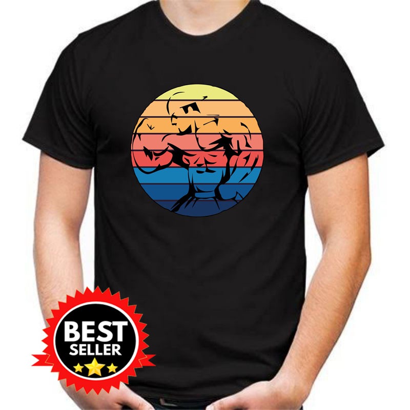 T-Shirt GymRevolution Men's Muscle Gym Fitness Kaos