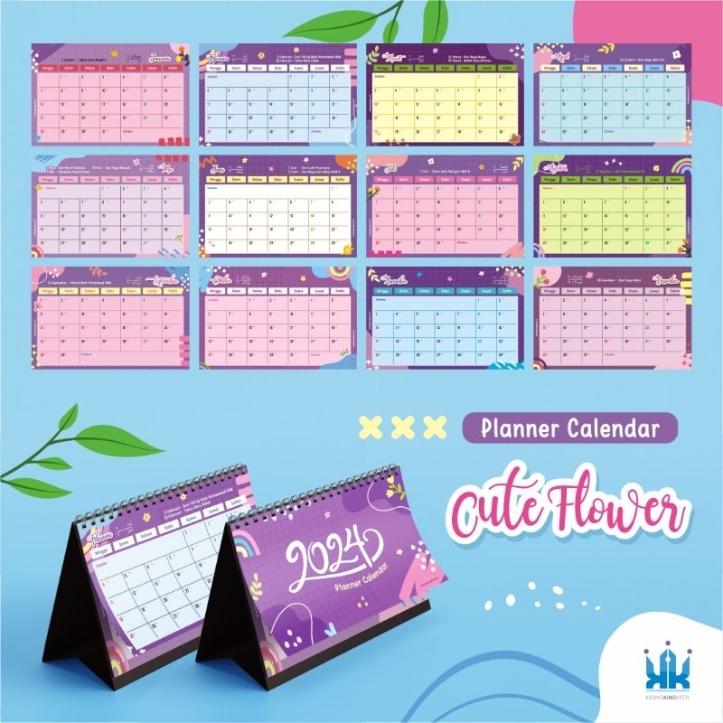 Planner Calender 2026 Kalender Meja Kalender Duduk
