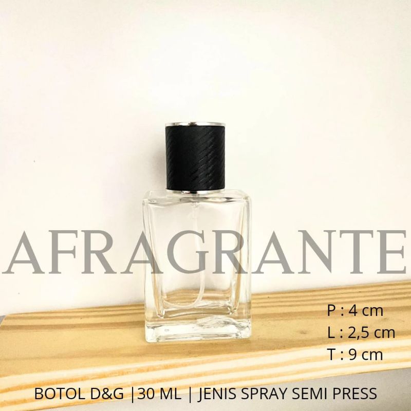 botol parfum d&amp;g 30 ml semi press- botol parfum kotak 30 - botol parfum hitam 30 ml- jual botol parfum- bottle perfume 30 ml