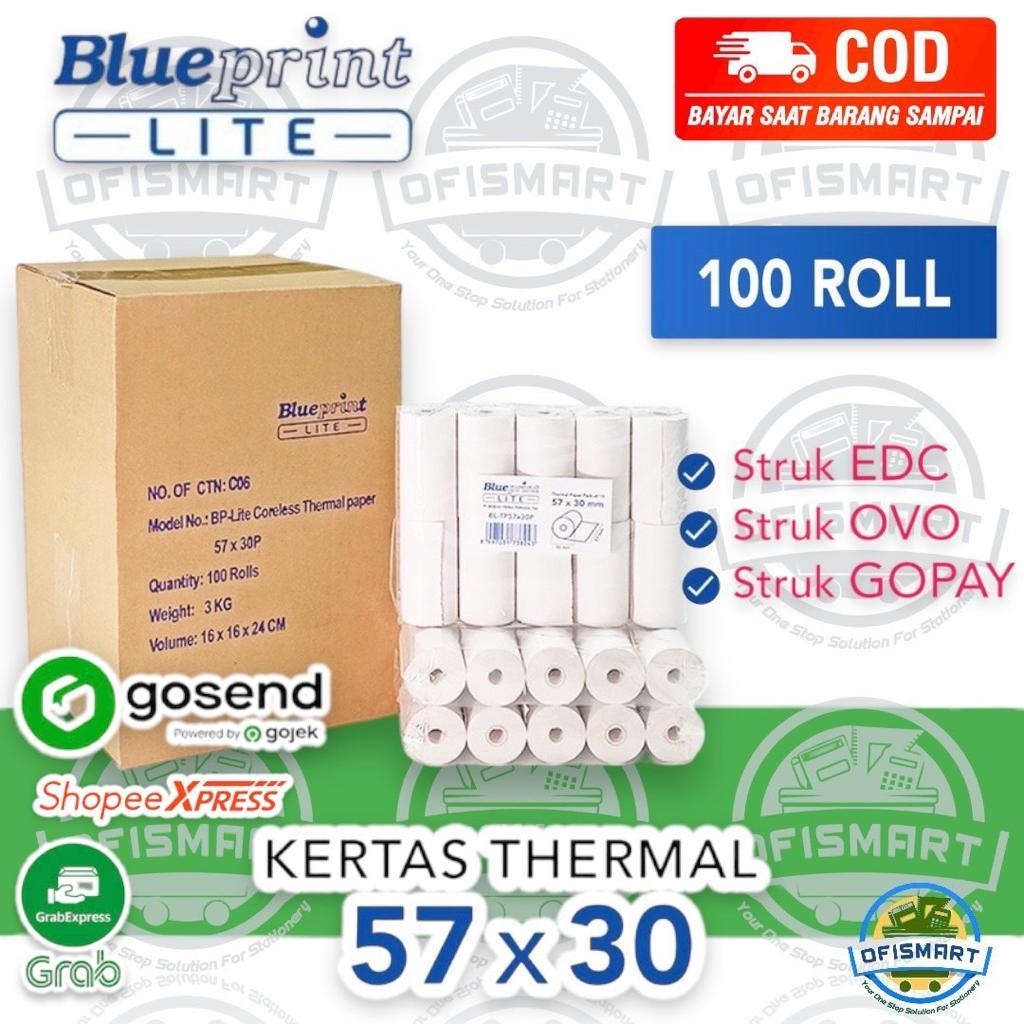 

Blueprint Lite Kertas Thermal Struk 57x30mm | @1Karton=100RoL