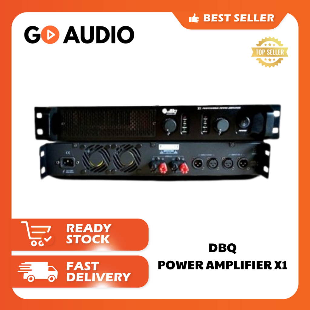 DBQ | Power Amplifier X1 Speaker Passive 2 Channel Stereo 8ohm 2X1000w