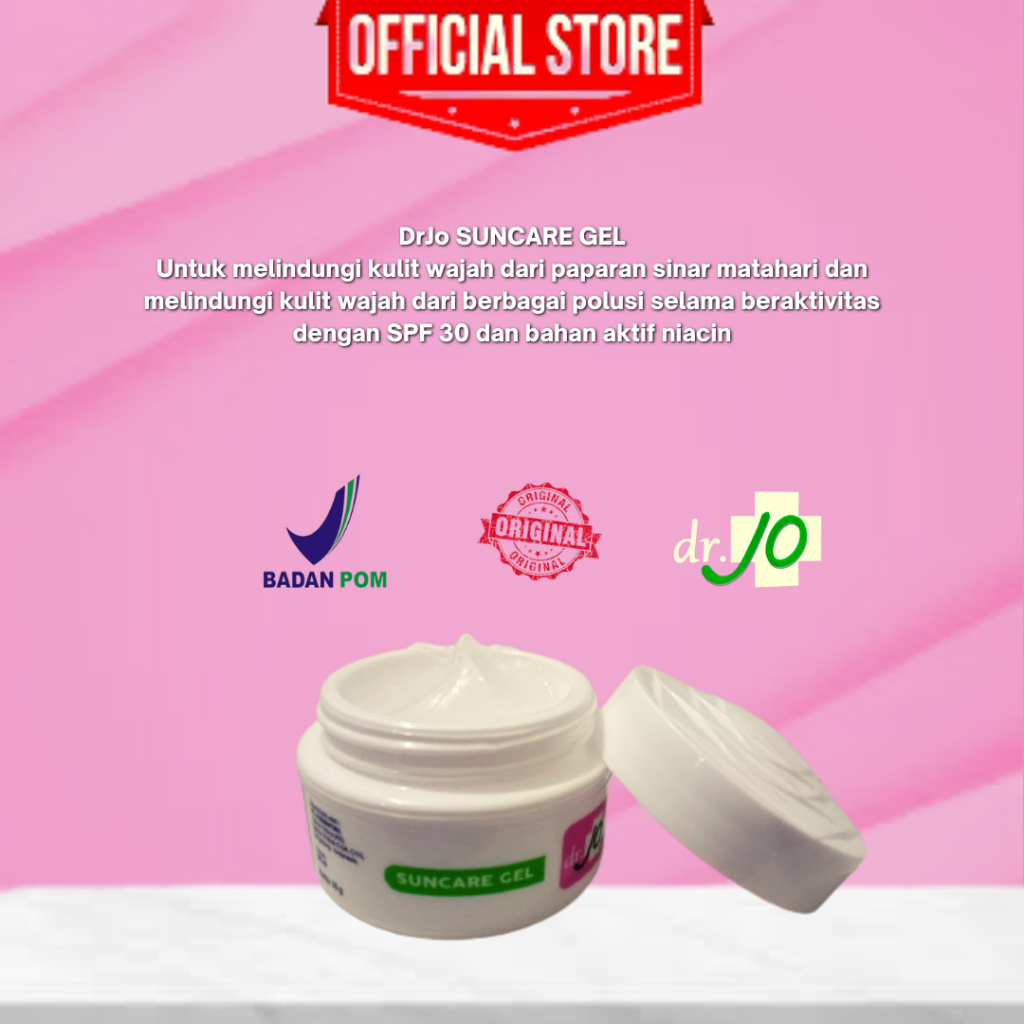 DR.JO+ SUNSCREEN ACNE GEL PREMIUM| CREAM SIANG TERBAIK KLINIK DR.JO