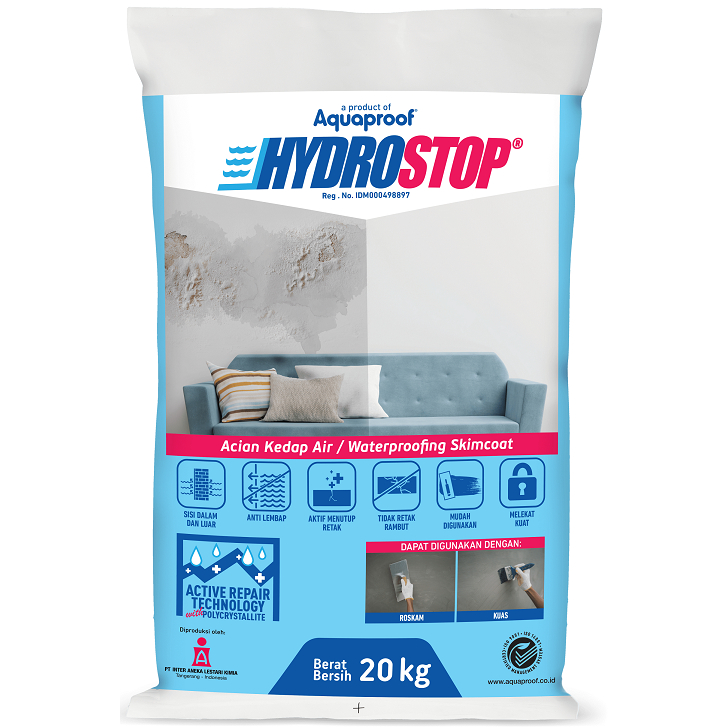 Semen Acian Kedap Air Hydrostop AQUAPROOF Waterproofing