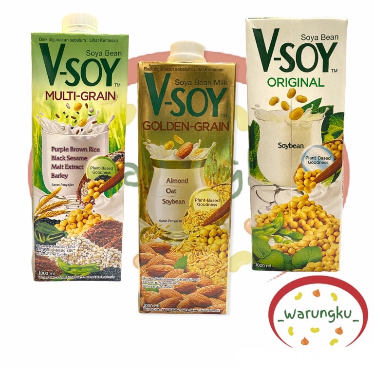 

[ABF67] VSOY 1L Susu Kedelai Soy Milk Original Golden Grain Multi Grain Low Sugar Barista Blend Minuman Sehat snnzk